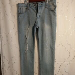 Ring of Fire Jeans distressed Slim fit light wash